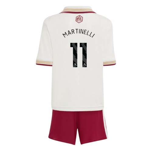 Arsenal Gabriel Martinelli #11 Tercera Equipación Niños 2025-26 Manga Corta (+ Pantalones cortos)